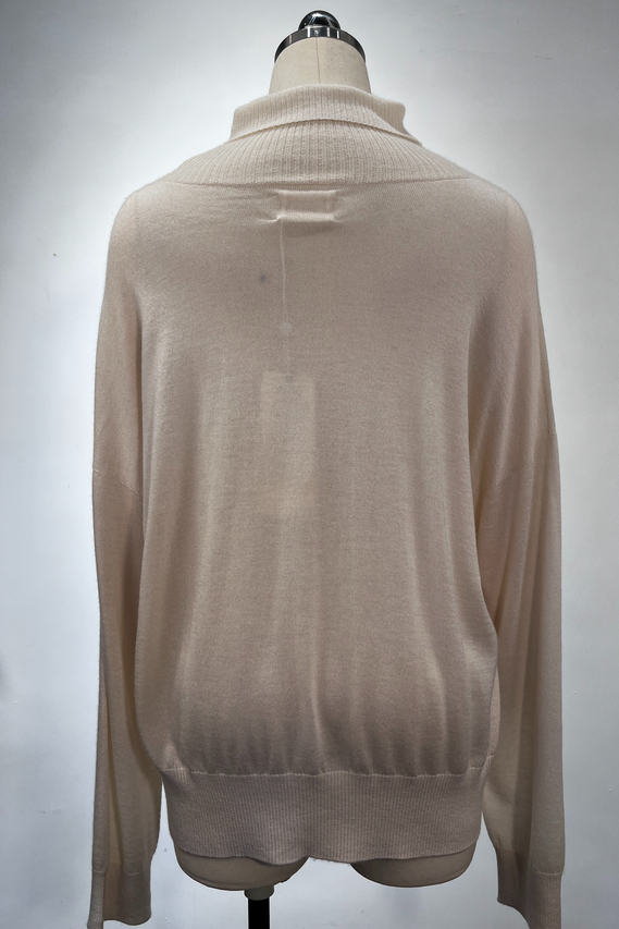 Jersey de cuello alto de mujer sin costuras de cachemira