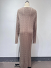 Nahtloses Strick-Maxikleid
