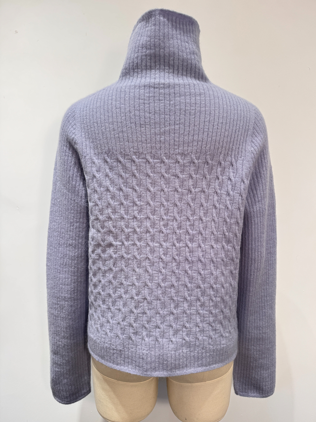 Nahtloser Rollkragenpullover
