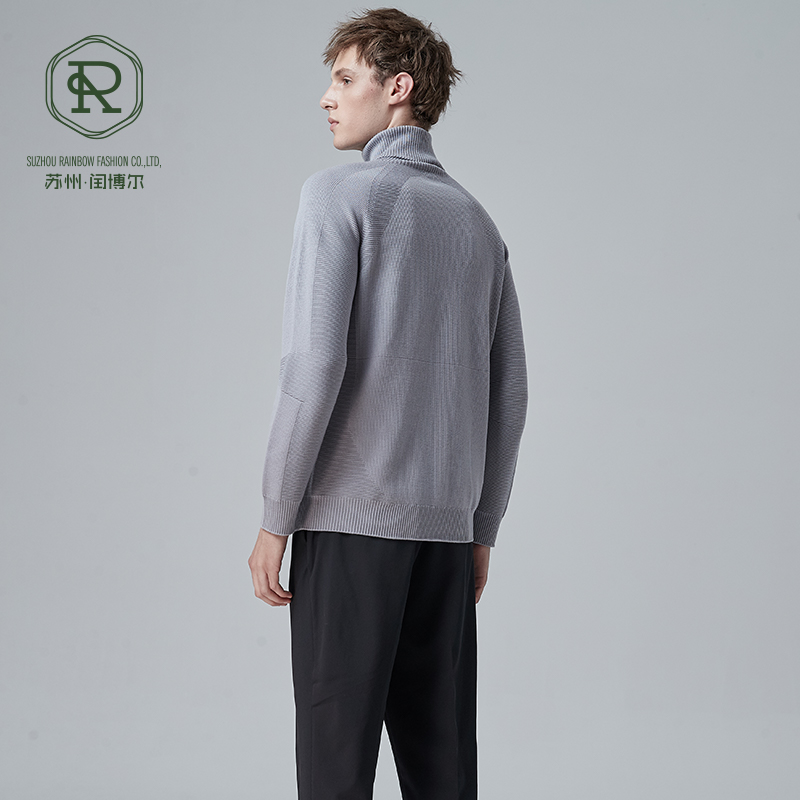 Strukturierter Rollkragenpullover f&uuml;r Herren, RWS WOOL SEAMLESS 