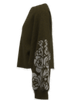 Jersey de jacquard con hombros descubiertos para mujer