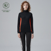 18GG Intarsia SEAMLESS Pull &agrave; col roul&eacute; pour femme RWS WOOL 