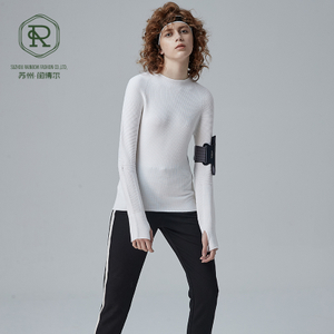 Damen-Pullover mit Rundhalsausschnitt, Thermolite-Heizung, Sportbekleidung
