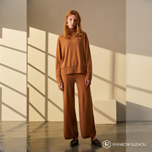 Conjunto de top y pantal&oacute;n de jersey de pura cachemira