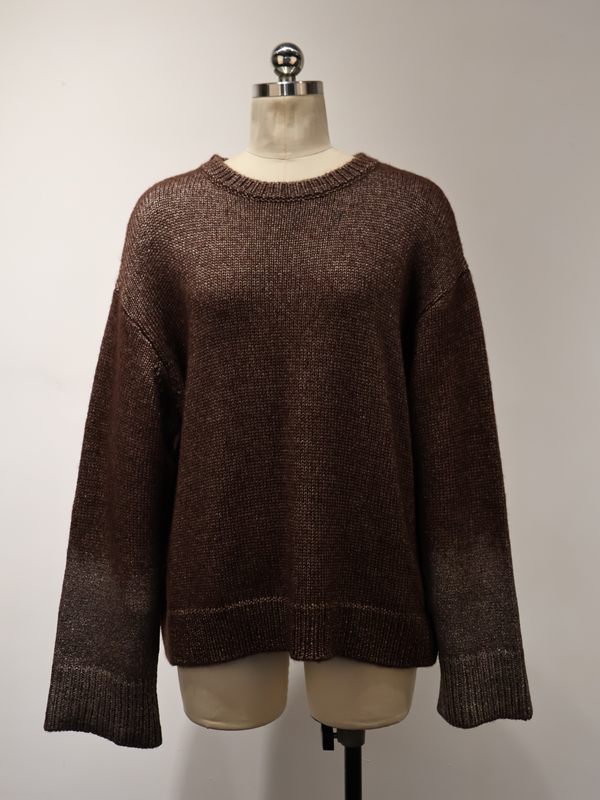 Pull &agrave; col rond pour femme