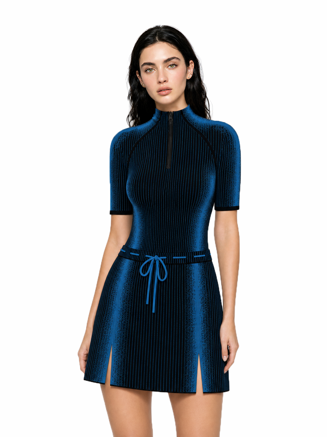 Tenue de sport bleu profond de golf pour femmes